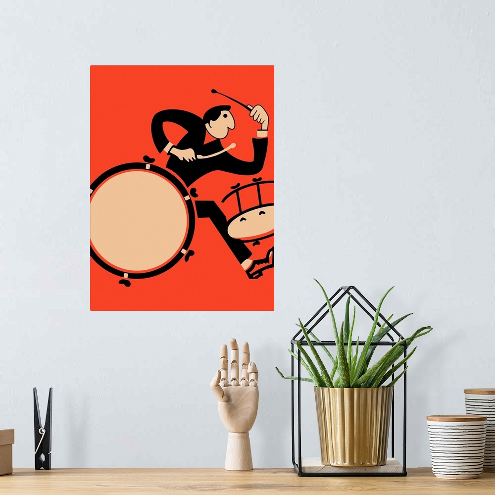 A bohemian room featuring The Drummer