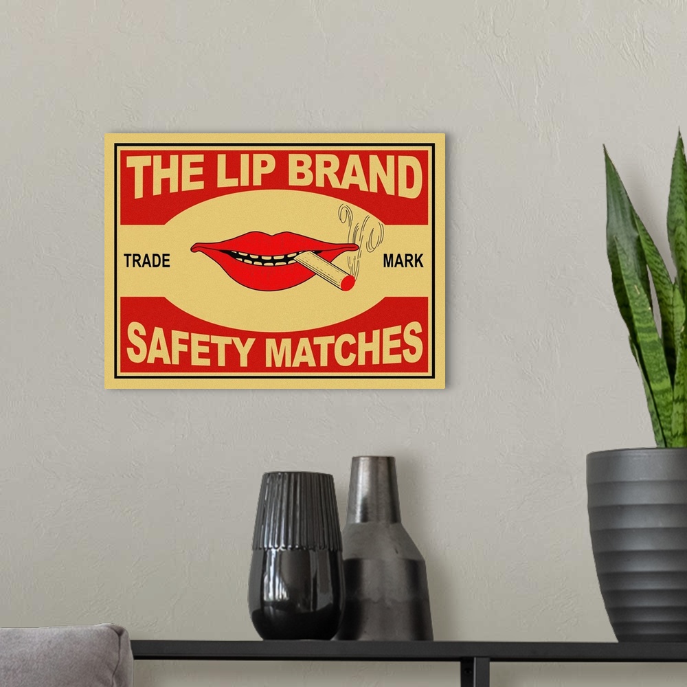 A modern room featuring The Lip Brand Matches