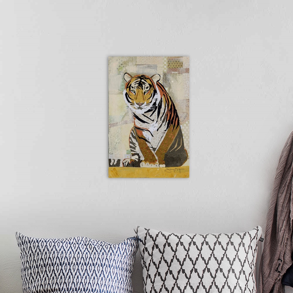 A bohemian room featuring Tiger Perseverance
