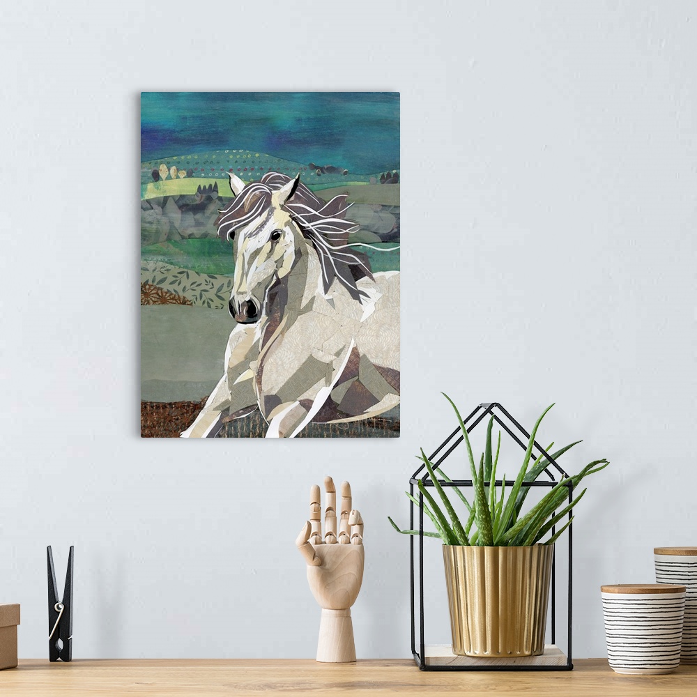 A bohemian room featuring White Horse Freedom