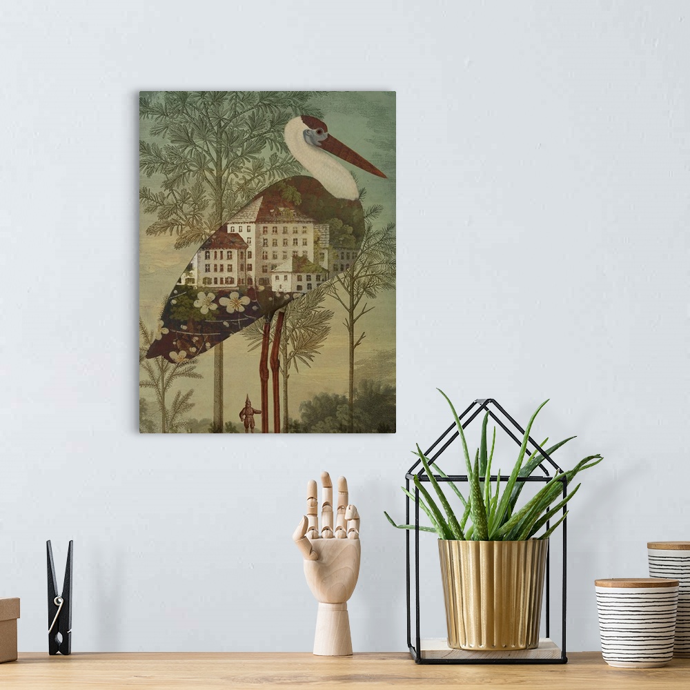 A bohemian room featuring Birdhouse
