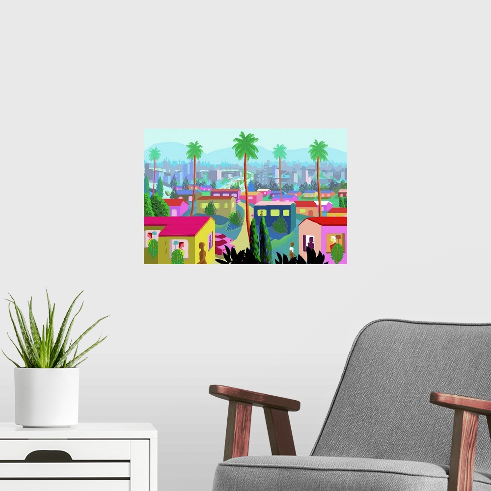 A modern room featuring Imaginary scene of Southern California