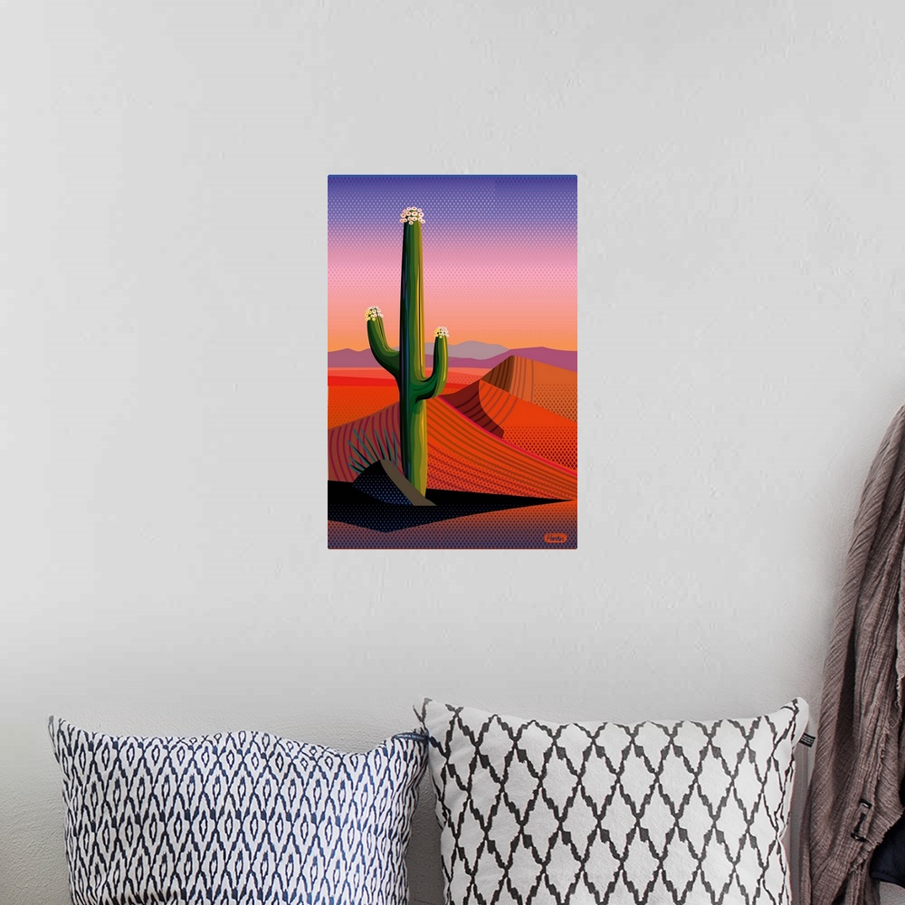 A bohemian room featuring Saguaro Blossom Sunset