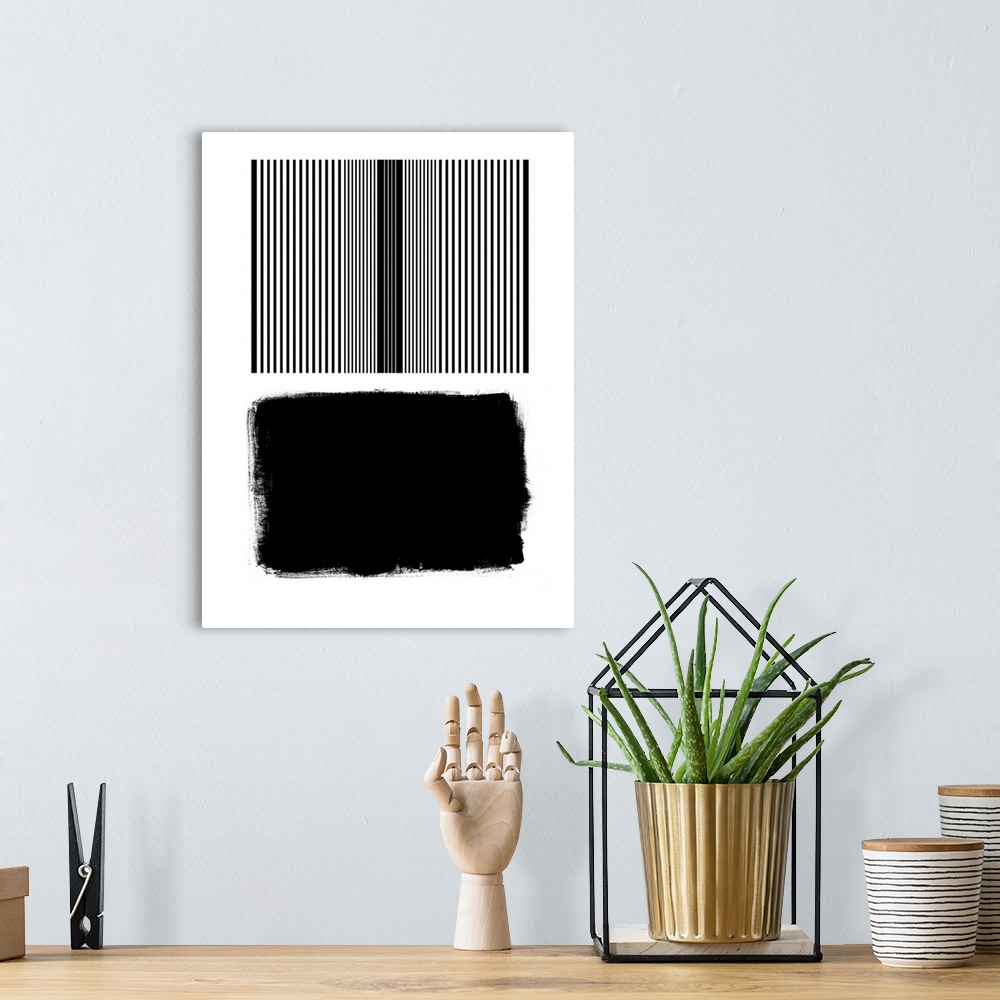 A bohemian room featuring Abstract Black 2