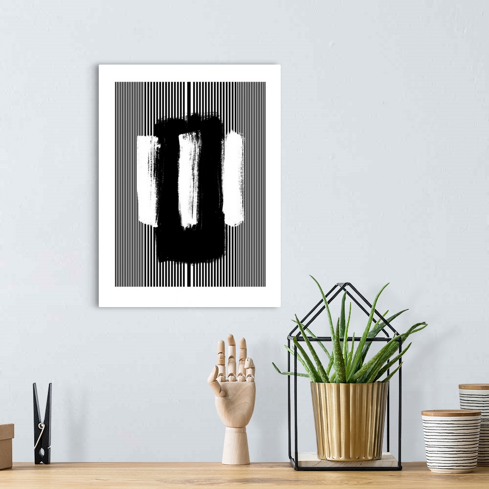 A bohemian room featuring Abstract Black 5