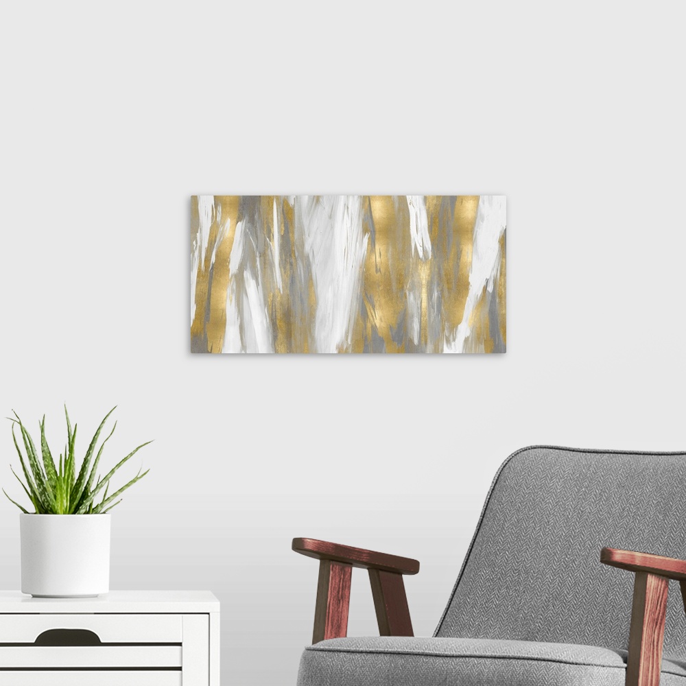A modern room featuring Abstract Blend Gold White G