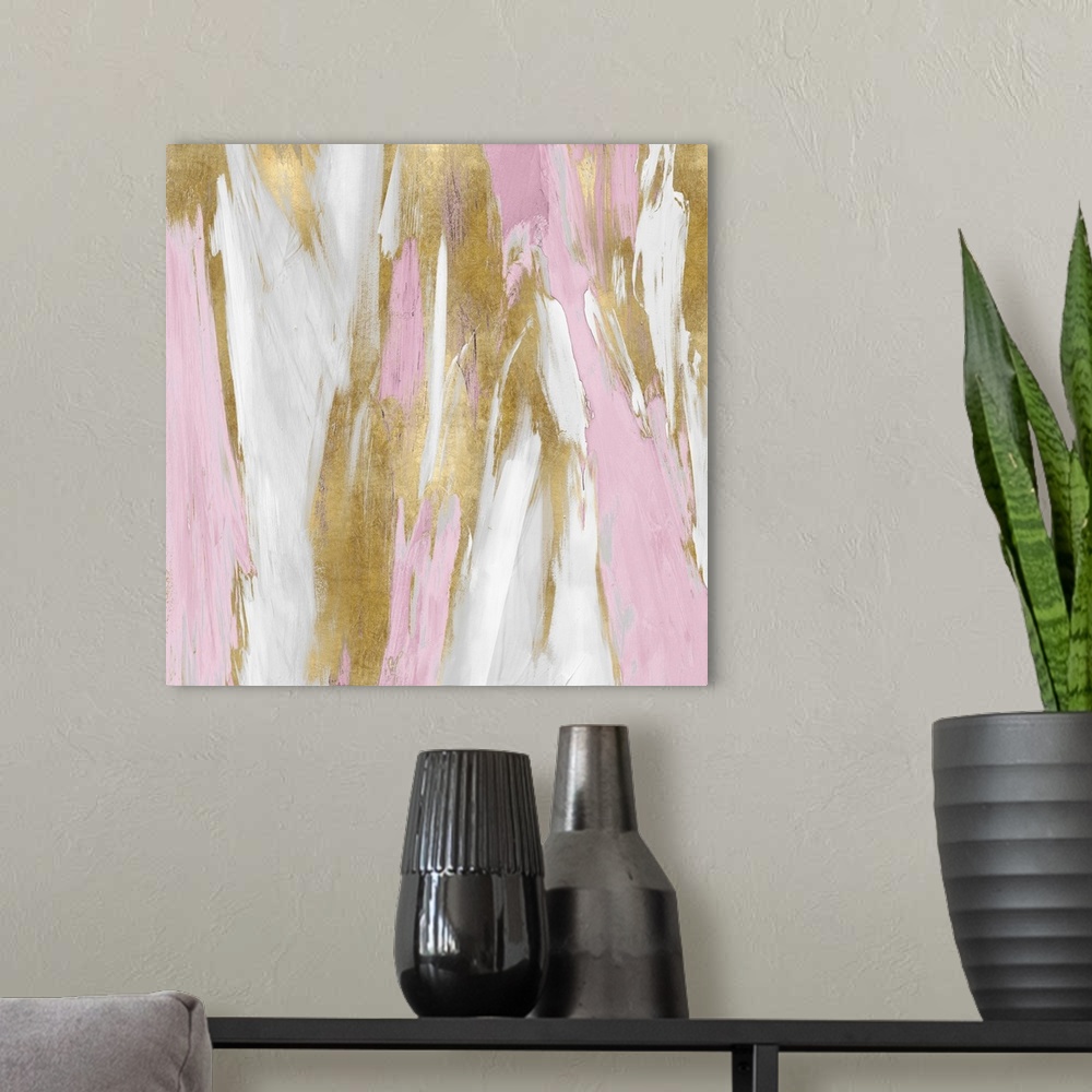 A modern room featuring Abstract Blend Pink G