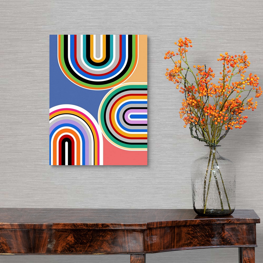 A traditional room featuring Abstract Color 1