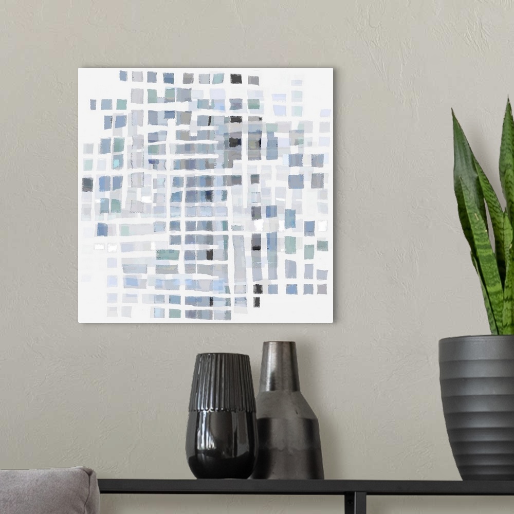 A modern room featuring Abstract Dots 6