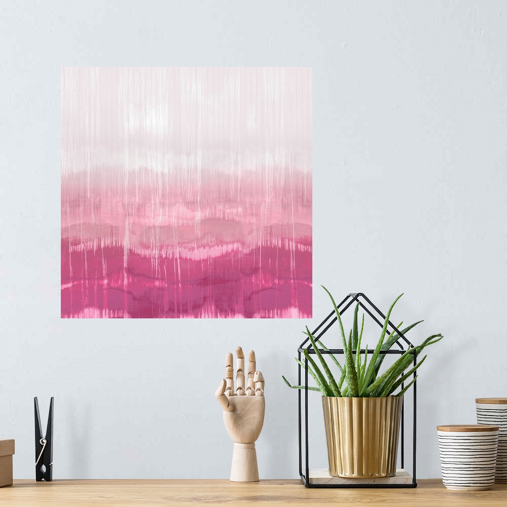 A bohemian room featuring Abstract Drip Pink