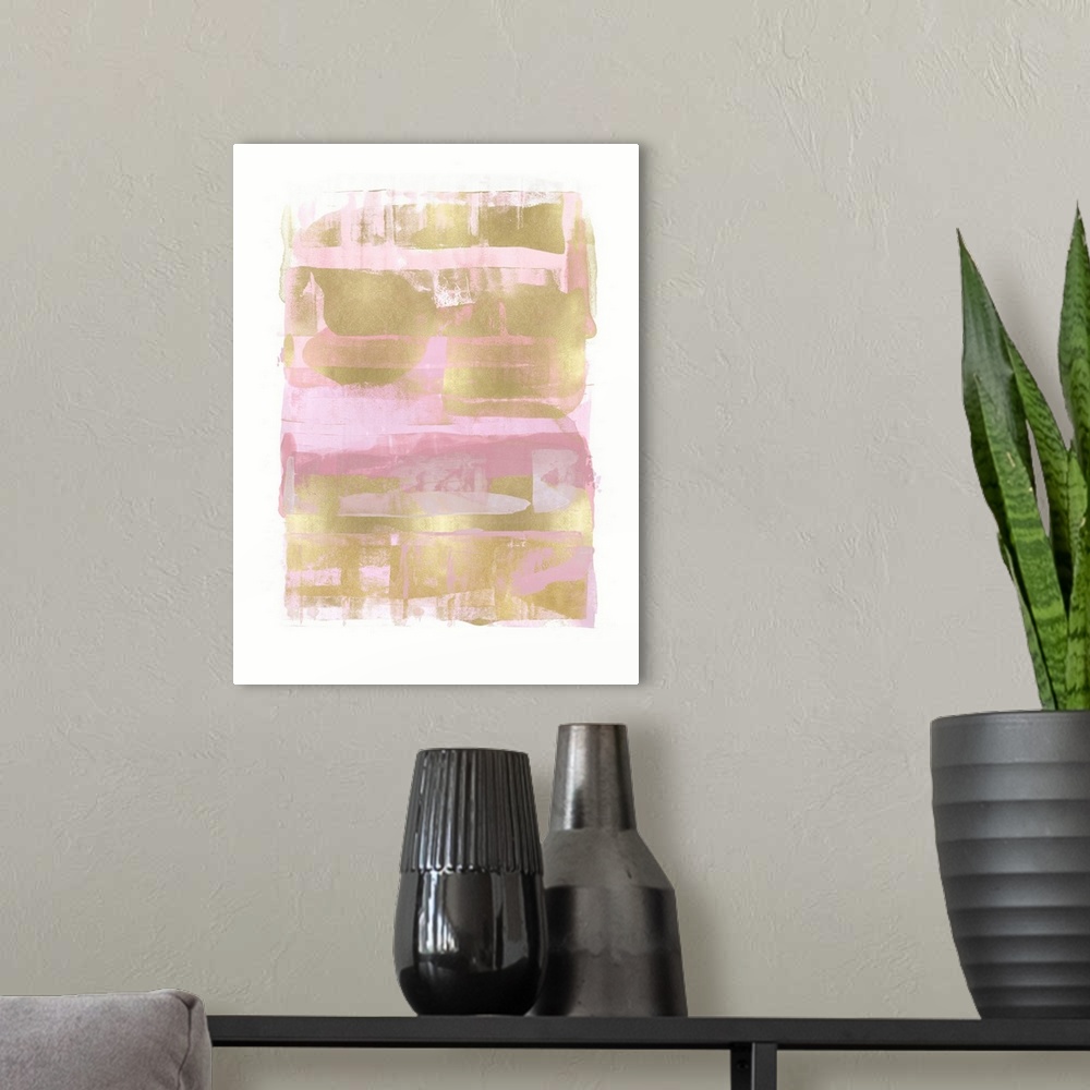 A modern room featuring Abstract Expressions Blush