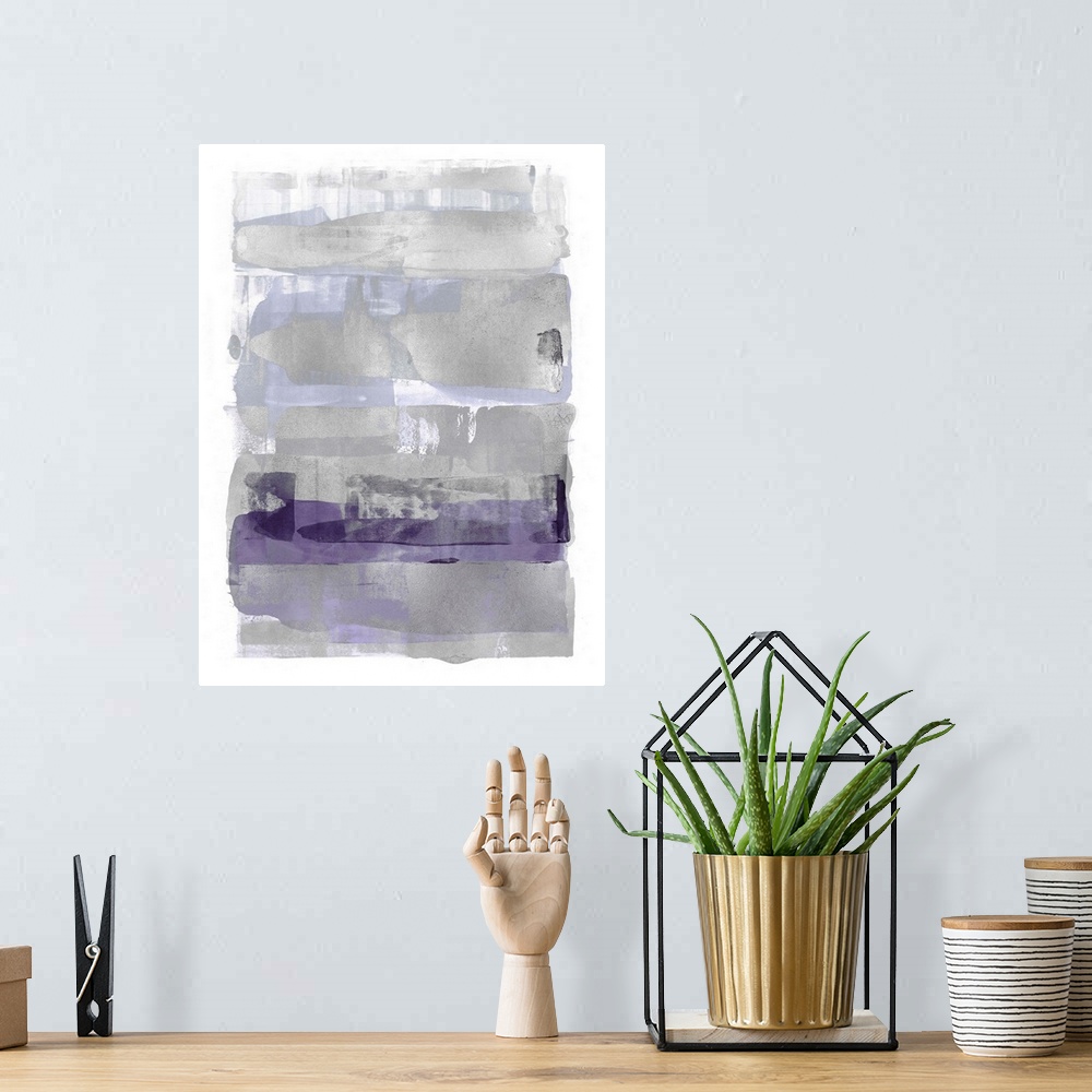 A bohemian room featuring Abstract Expressions Purple