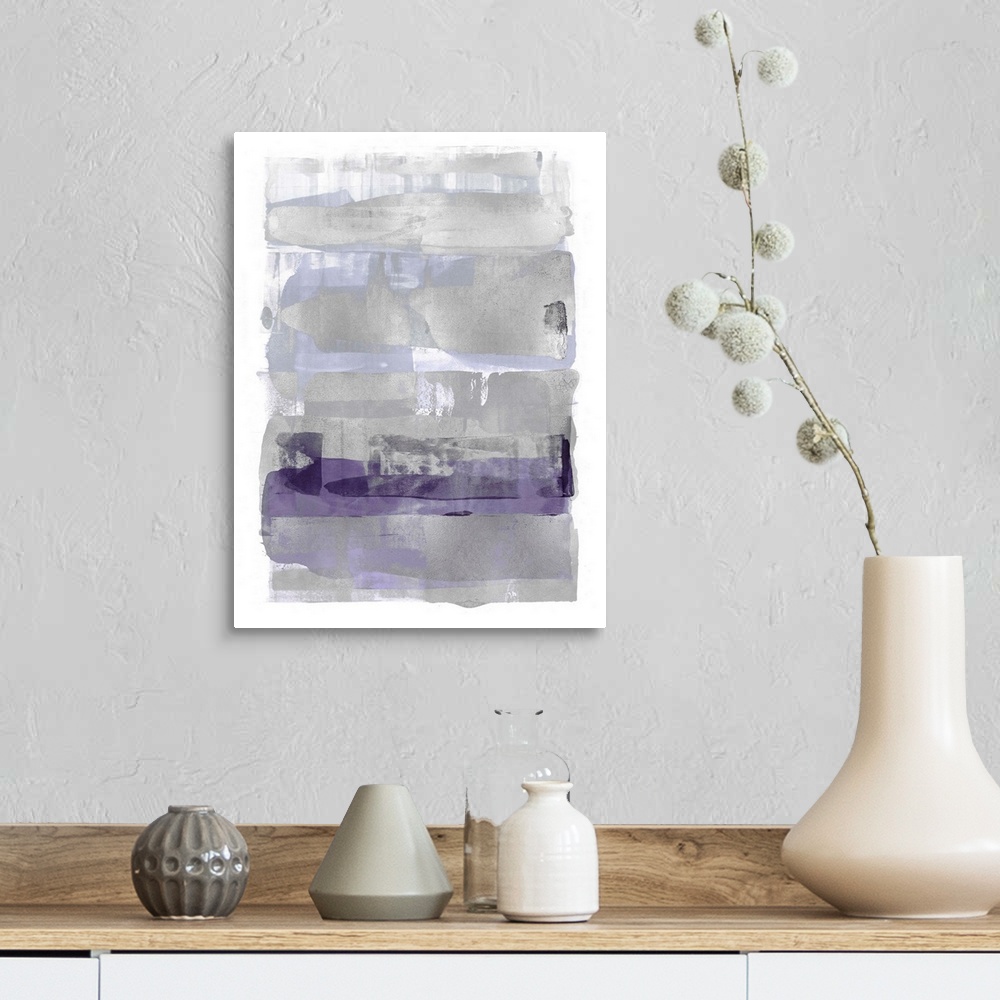 A farmhouse room featuring Abstract Expressions Purple