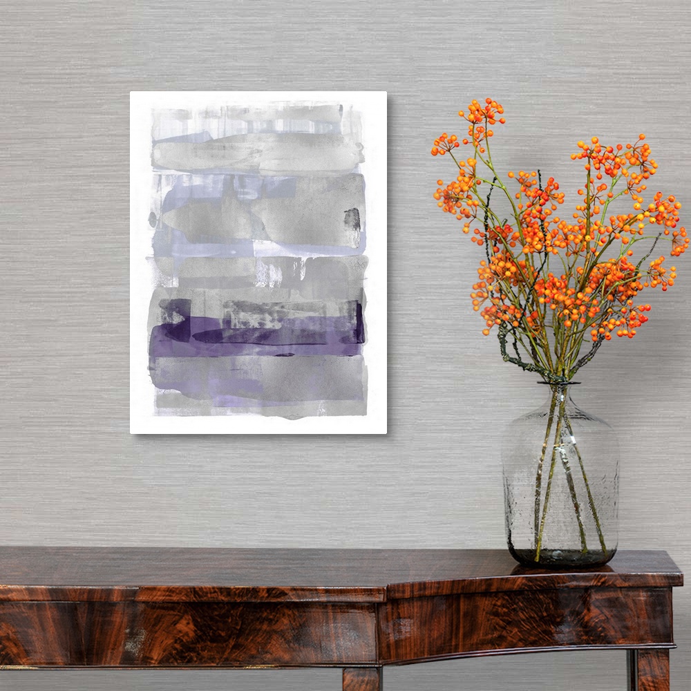 A traditional room featuring Abstract Expressions Purple