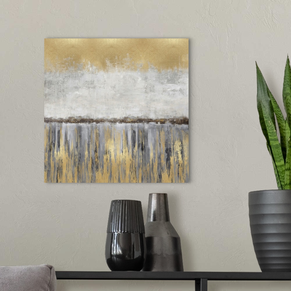 A modern room featuring Abstract Horizon II