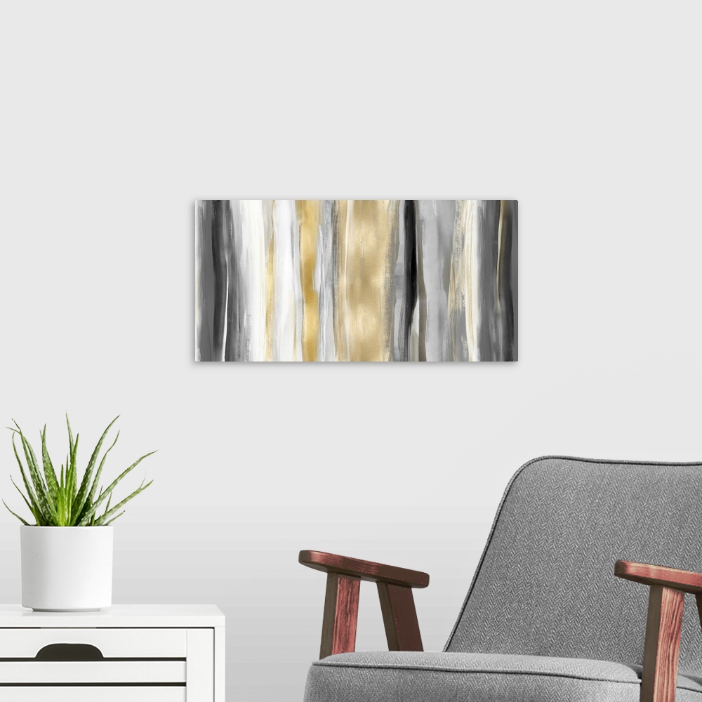 A modern room featuring Abstract Landscape B