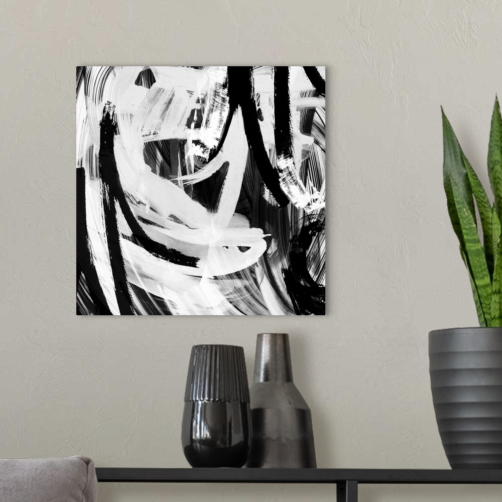 A modern room featuring Abstract Mix Brush 2