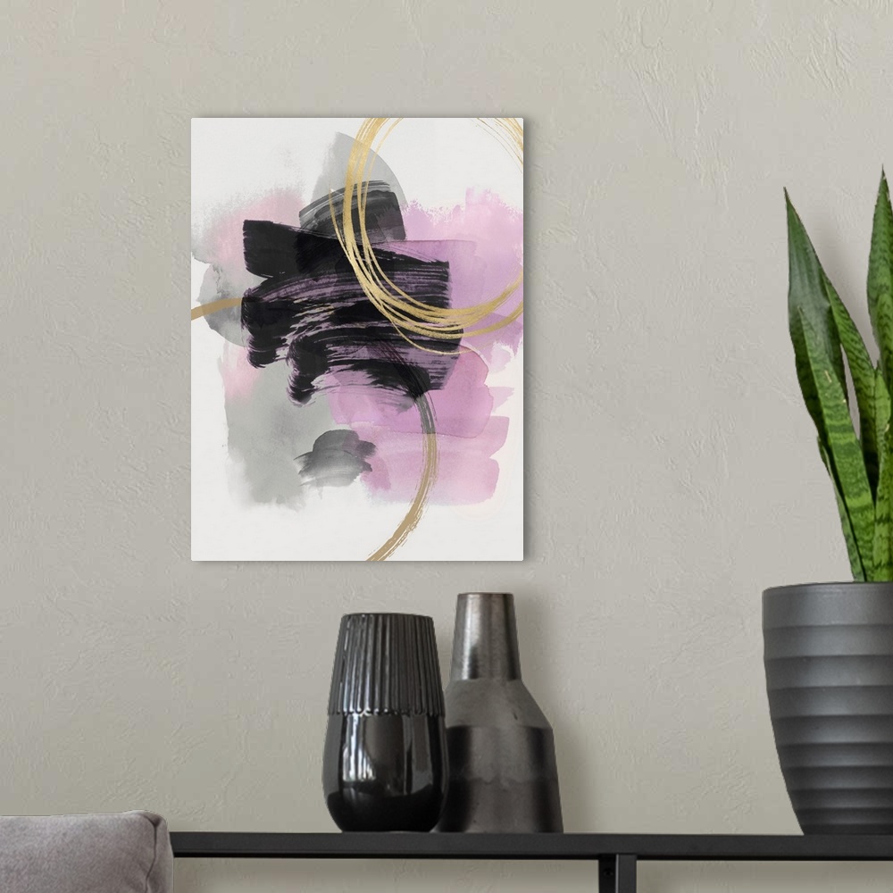 A modern room featuring Abstract Motion Pink