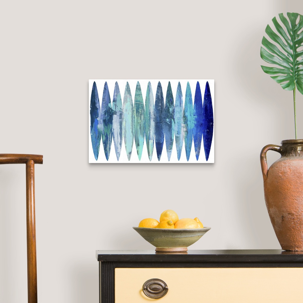 A traditional room featuring Abstract Surfboards Blues