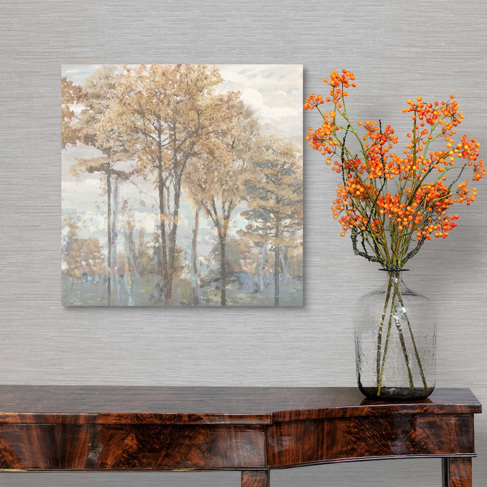 A traditional room featuring Abstract Trees I