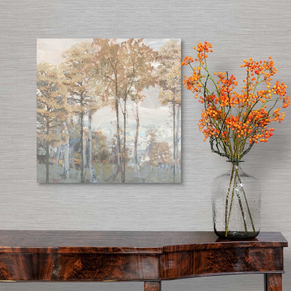 A traditional room featuring Abstract Trees II