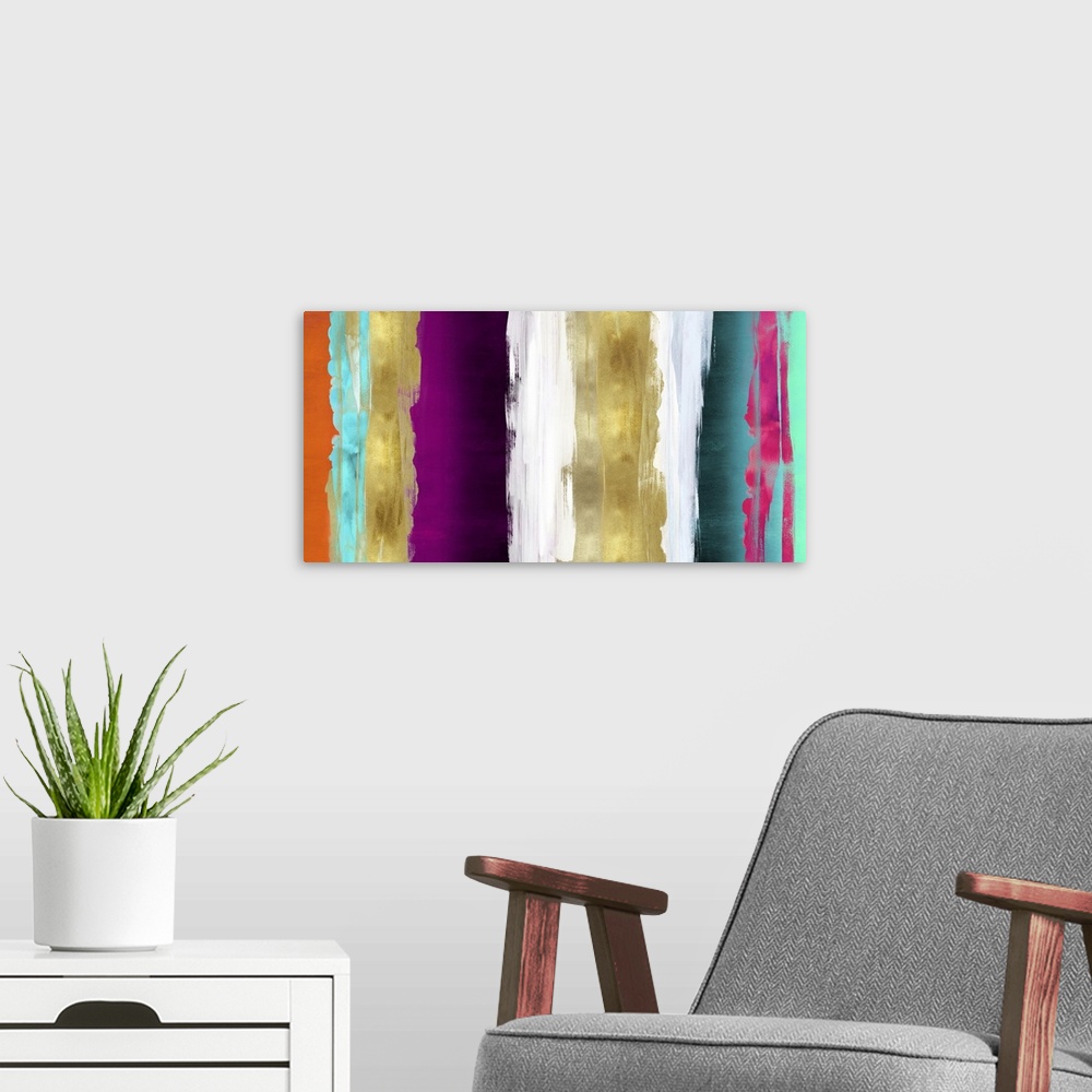 A modern room featuring Abstract V Tones