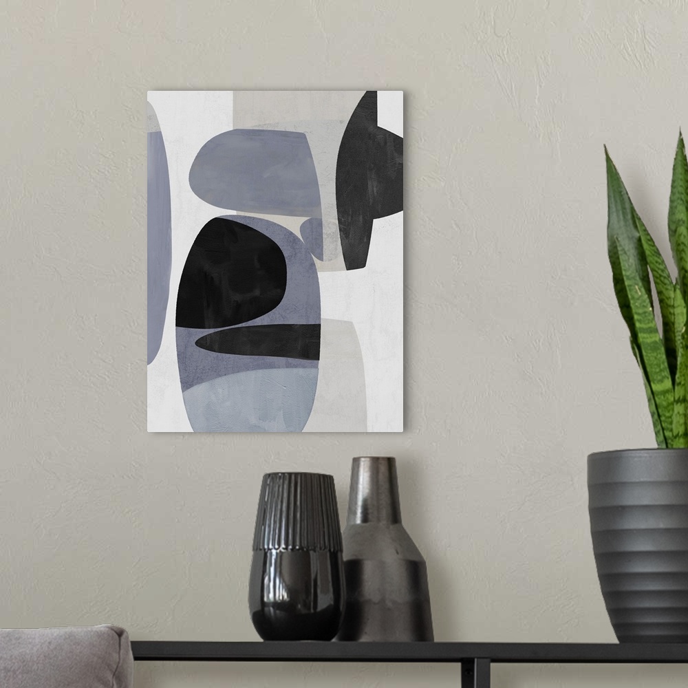 A modern room featuring Abstracts Mid Century X
