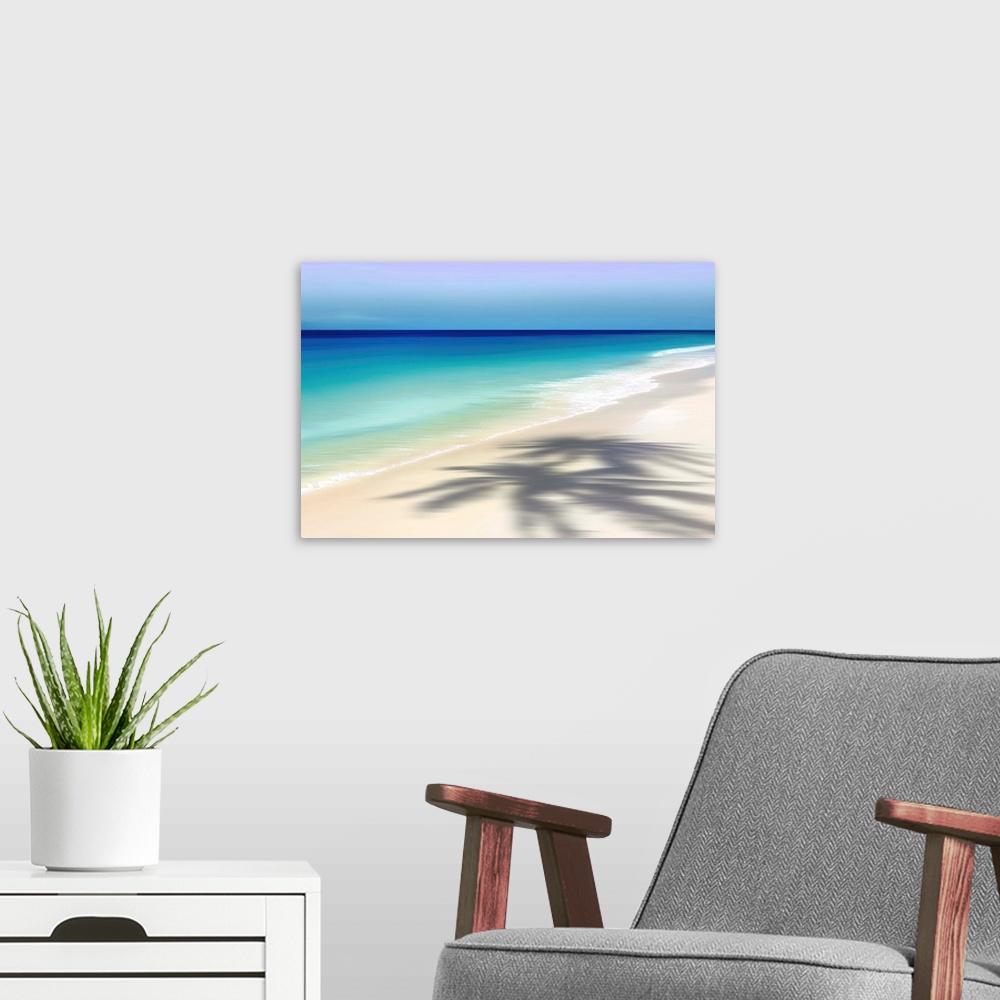 A modern room featuring Beach and Palm