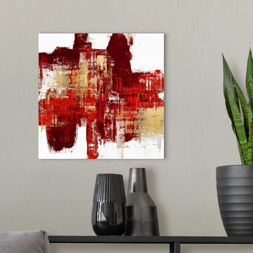 A modern room featuring Big Reds Abstract