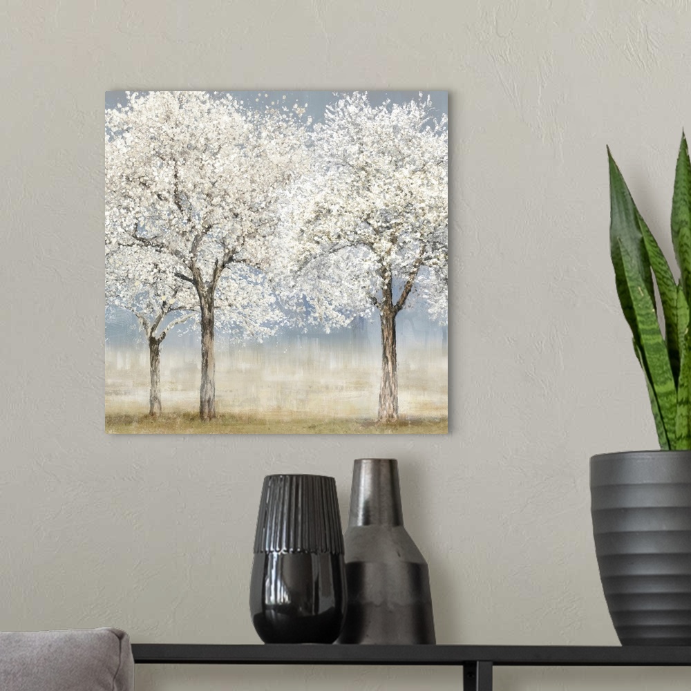 A modern room featuring Blossom Trees II