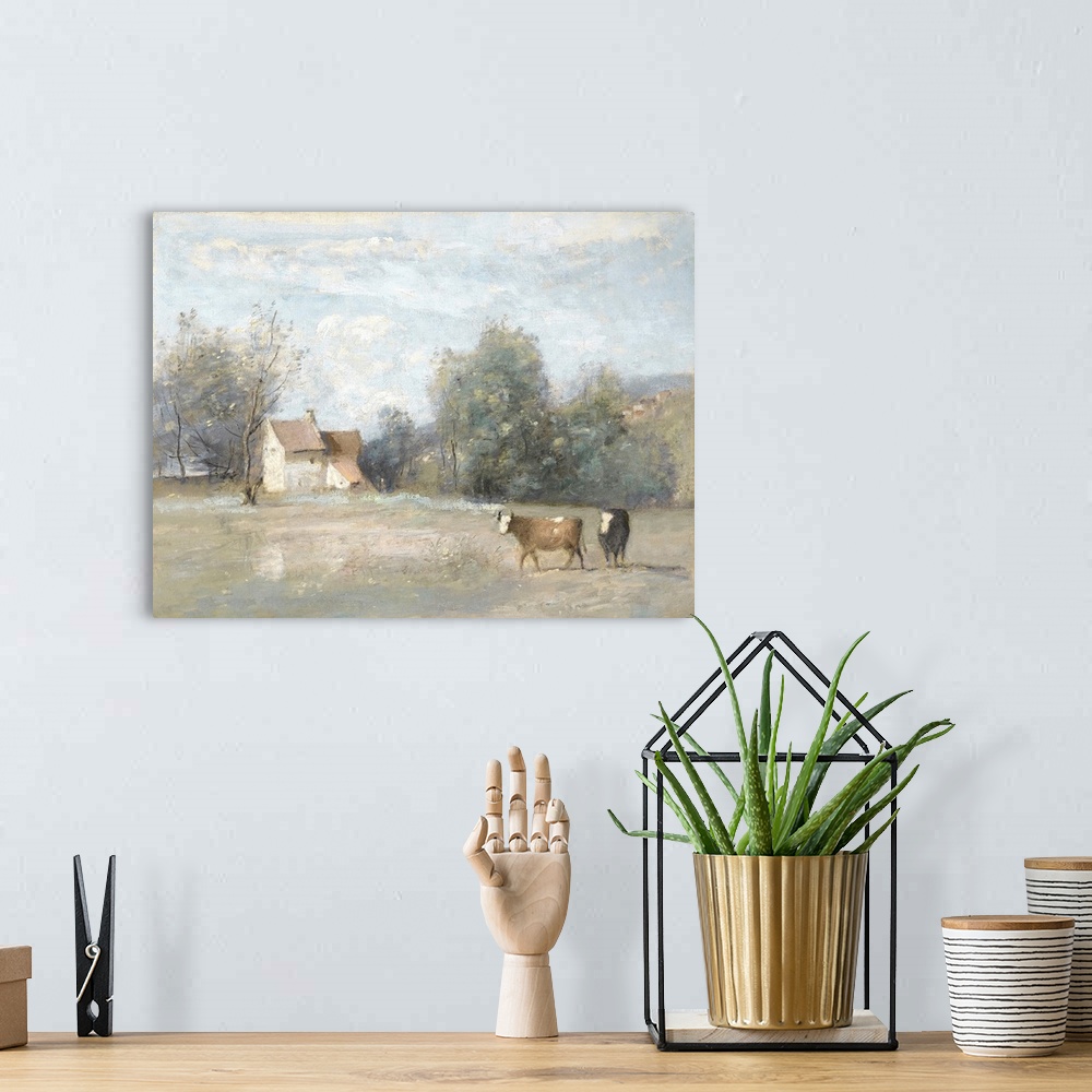 A bohemian room featuring Farm Scene
