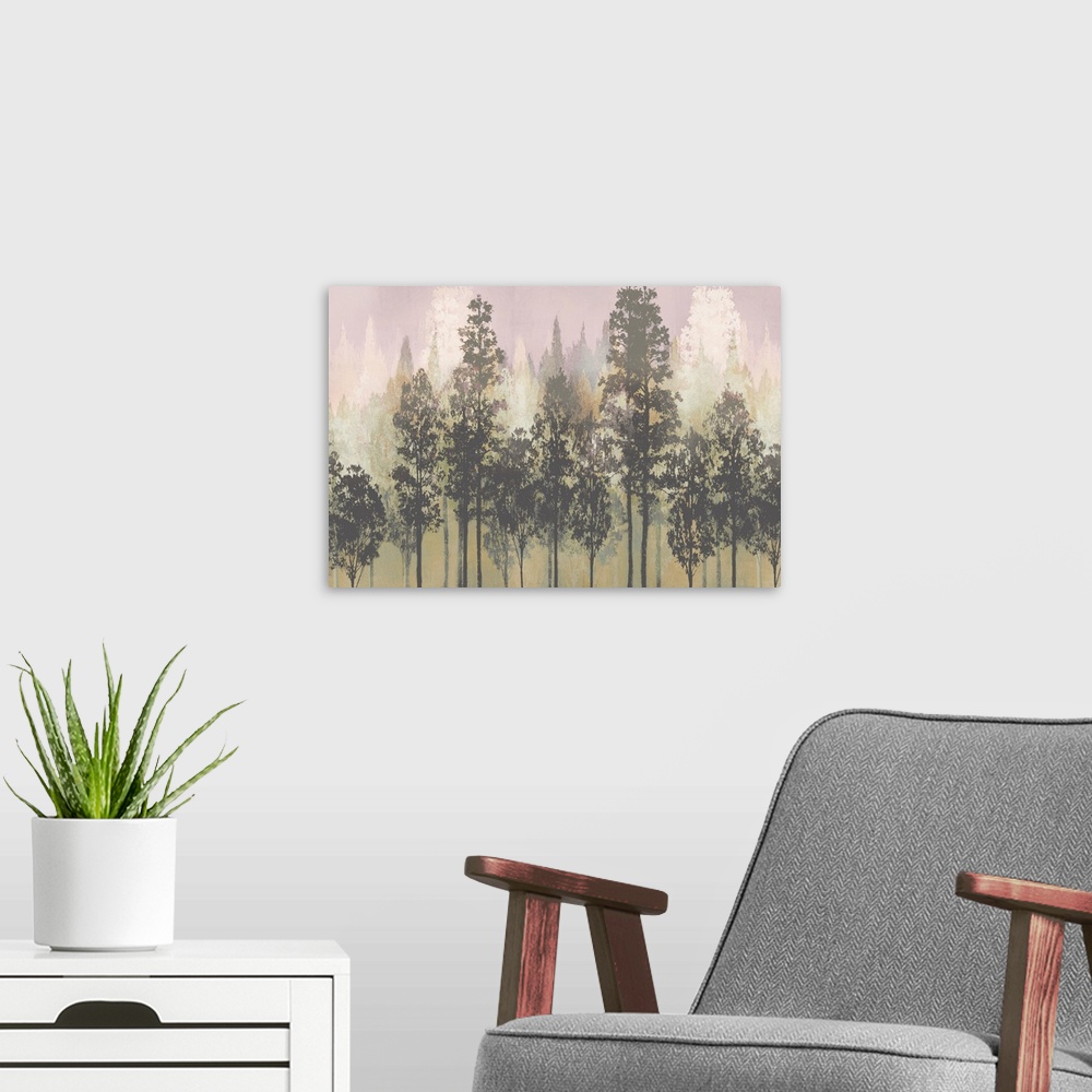 A modern room featuring Forest Dreams Afternoon