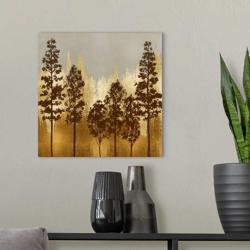 A modern room featuring Forest Dreams IV B