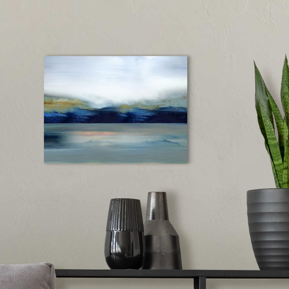 A modern room featuring Horizon Abstract