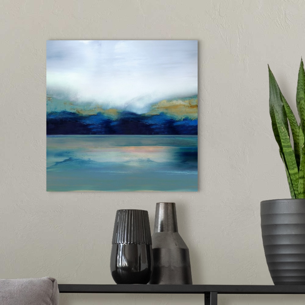 A modern room featuring Horizon Abstract 2