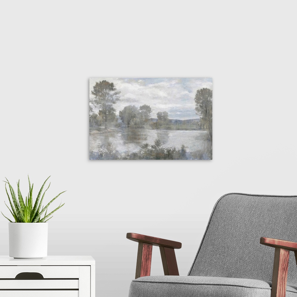 A modern room featuring Landscape Creek Oak 1