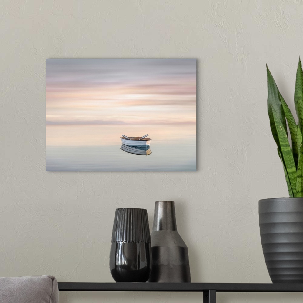 A modern room featuring Morning Beach Boat