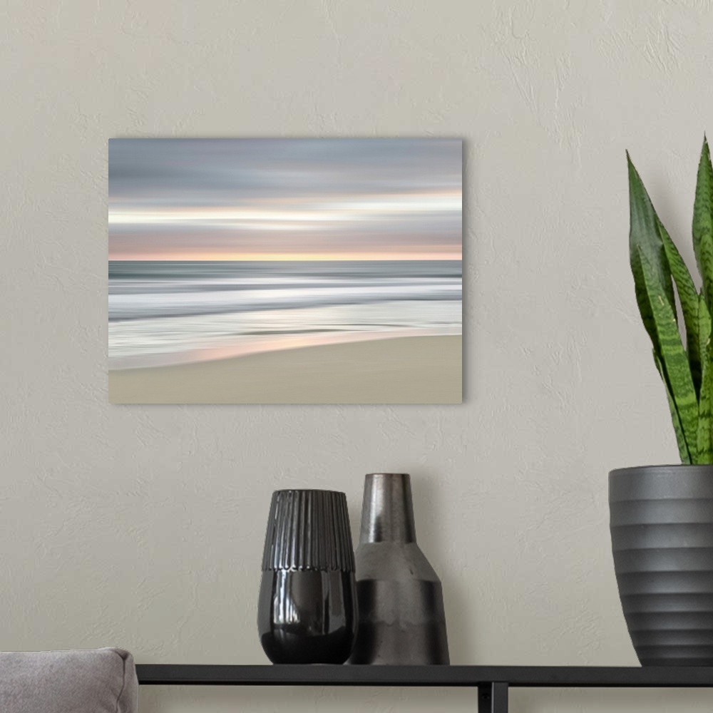 A modern room featuring Shore Light Grey