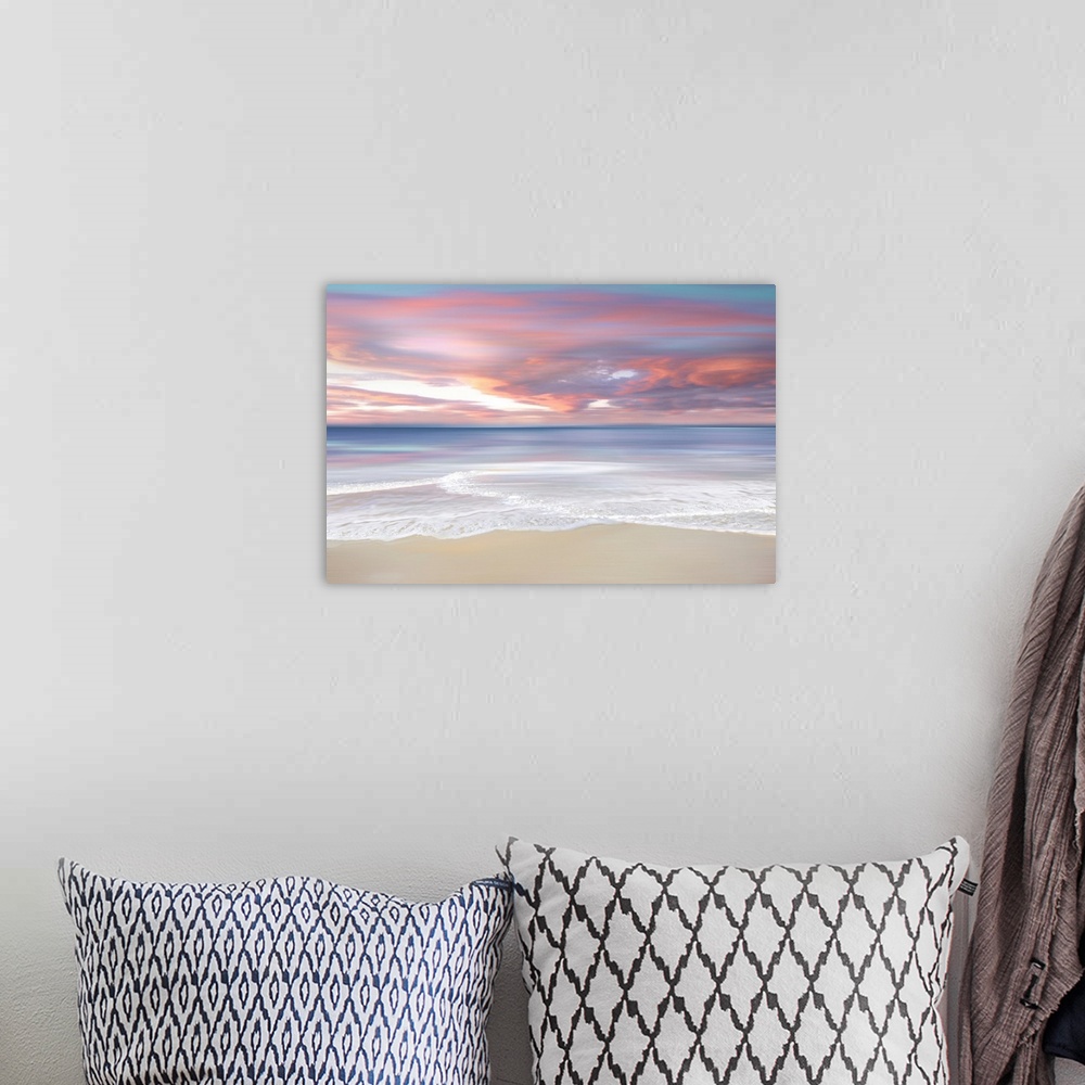 A bohemian room featuring Sunset Beach Pink