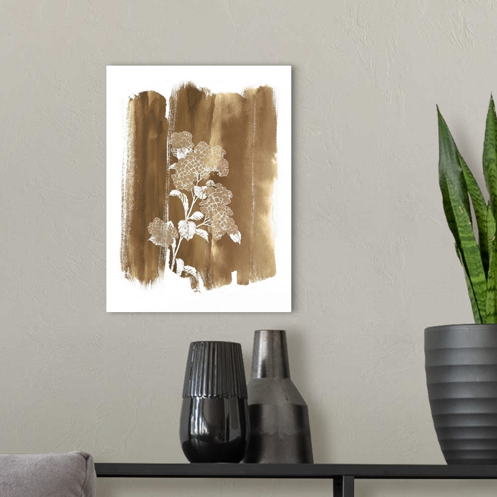 A modern room featuring Watercolor Splash Brown 2