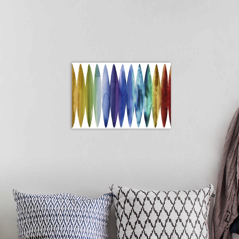 A bohemian room featuring Watercolor Surfboards 2