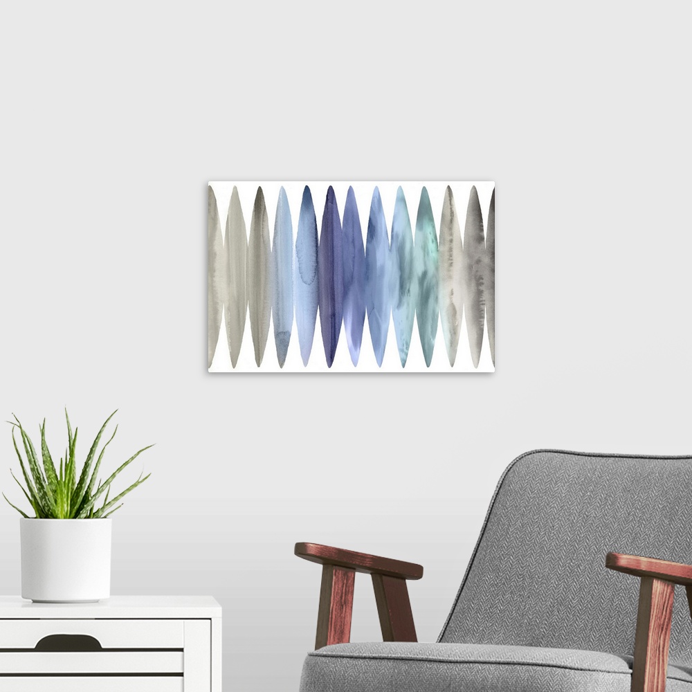 A modern room featuring Watercolor Surfboards 2 Soft