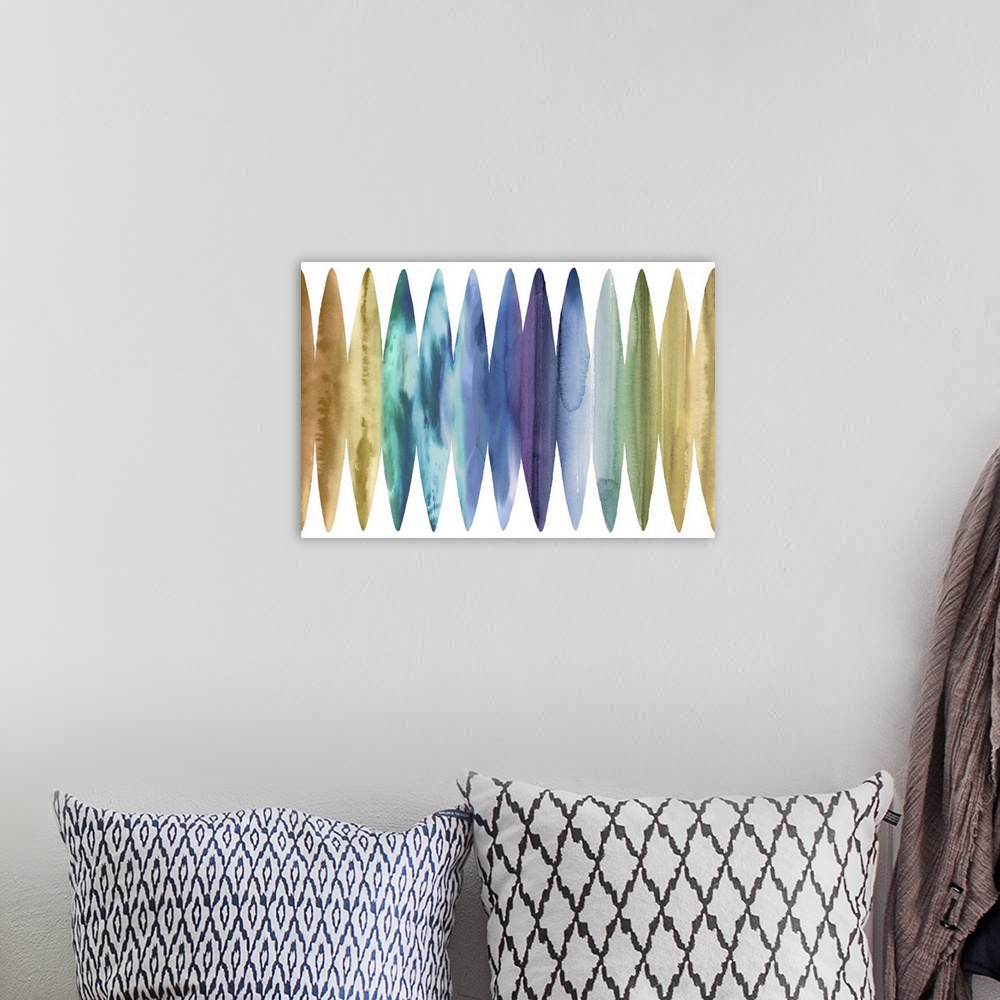 A bohemian room featuring Watercolor Surfboards Soft