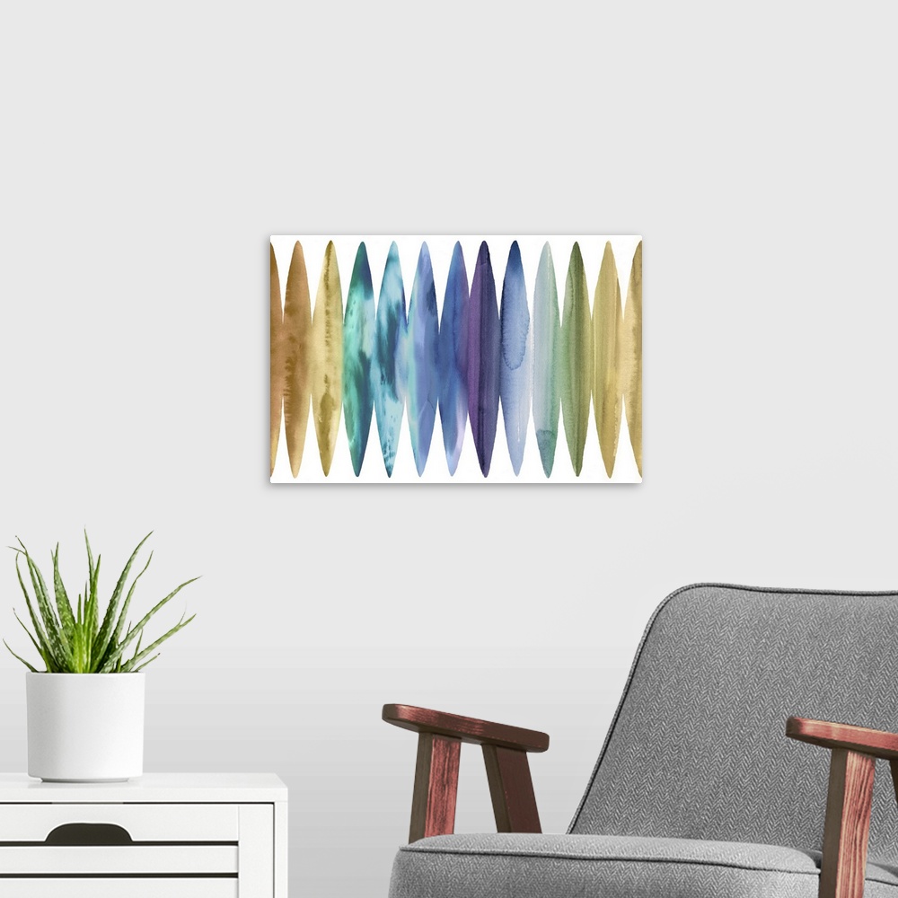 A modern room featuring Watercolor Surfboards Soft