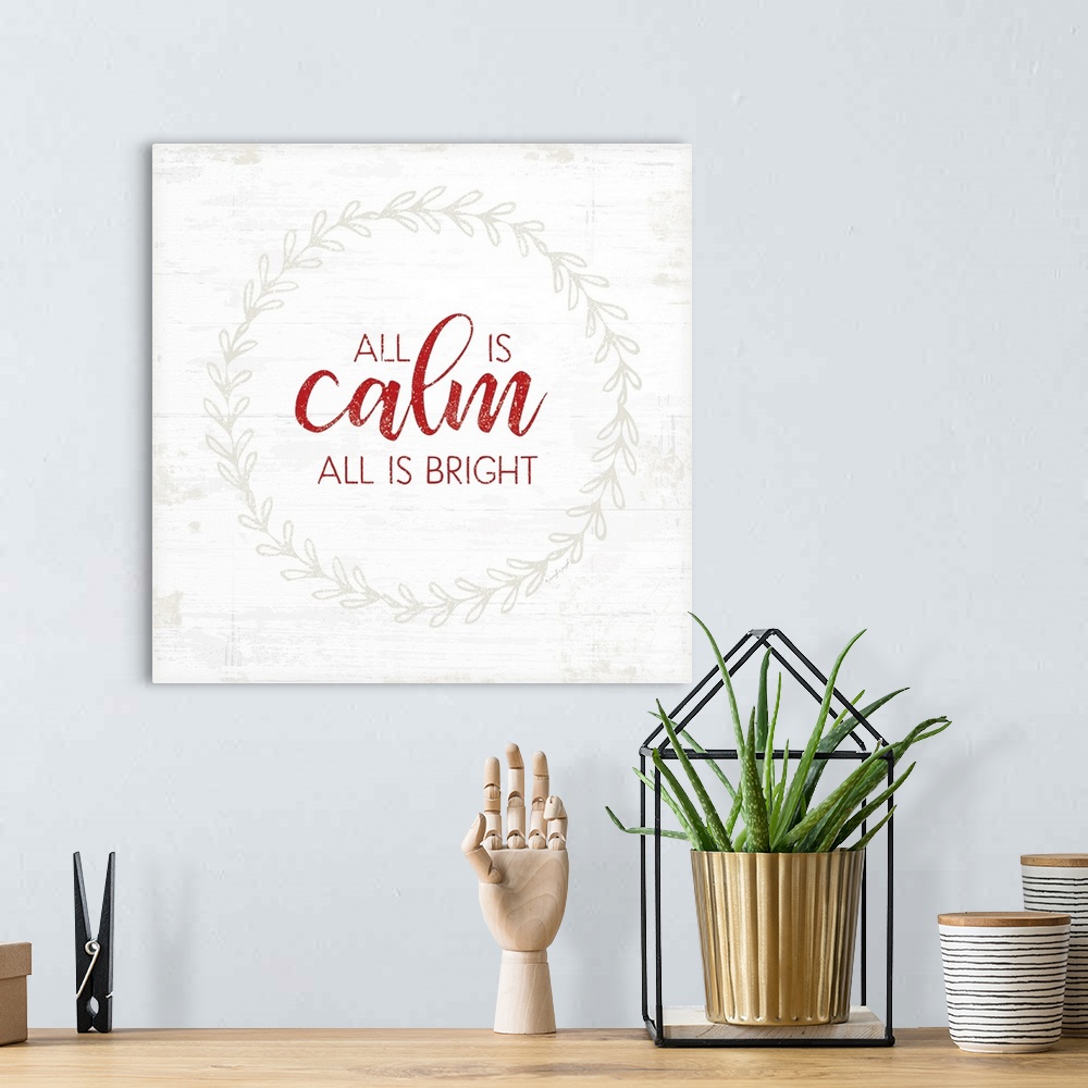 A bohemian room featuring All is Calm - Red