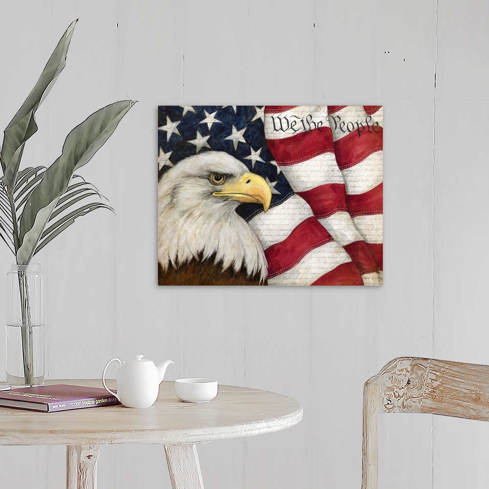 A farmhouse room featuring Celebrate the iconic American Eagle in all its glory.