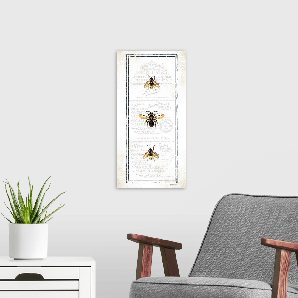 A modern room featuring Bees