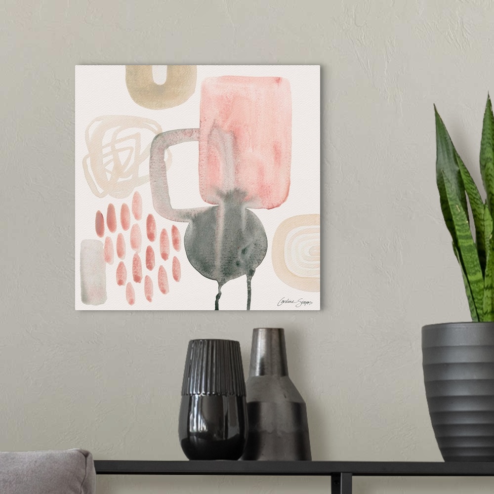 A modern room featuring Lively and expressive elements are captured in an on-trend blush colorway.