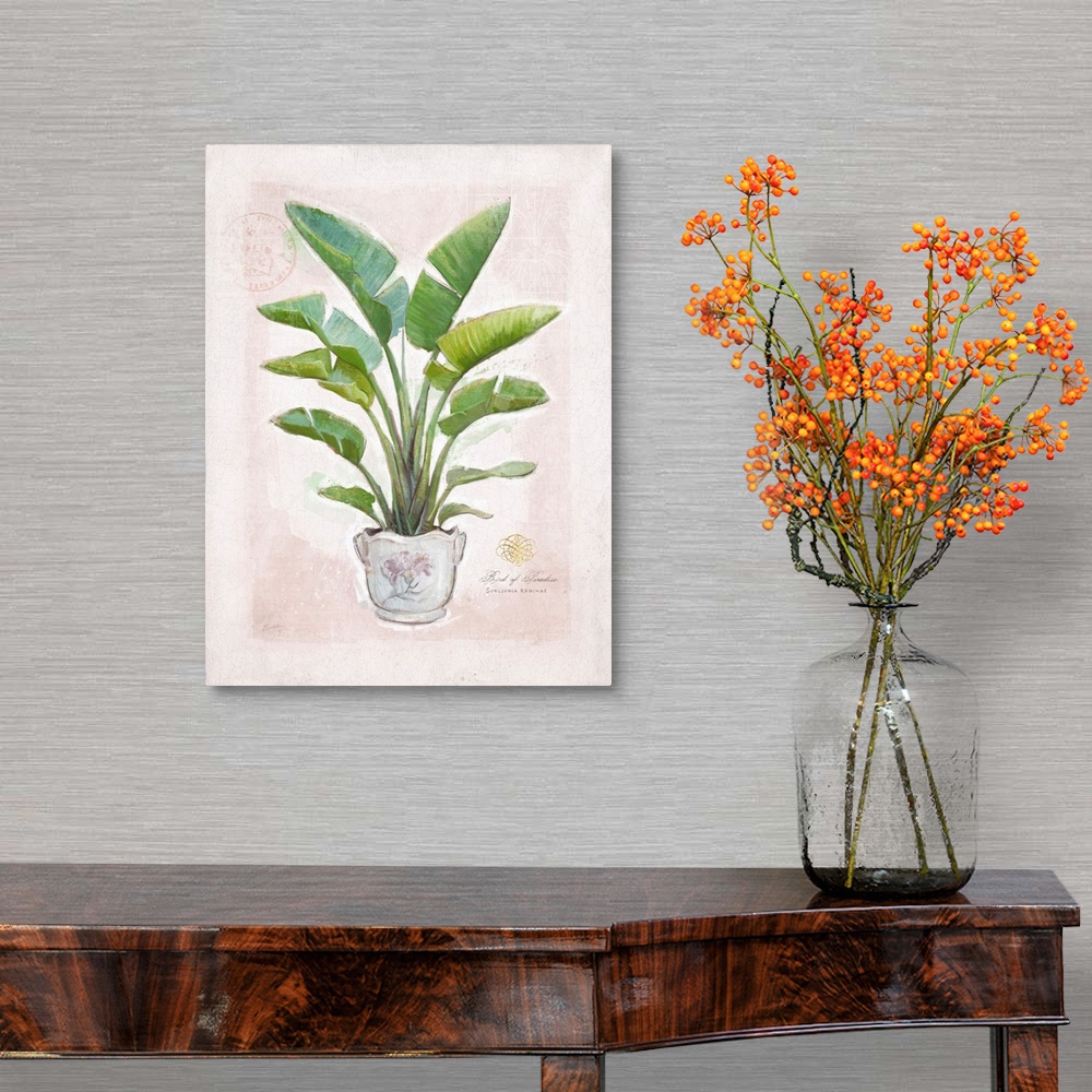 A traditional room featuring Elegant fern art is perfect for any decor and any room!