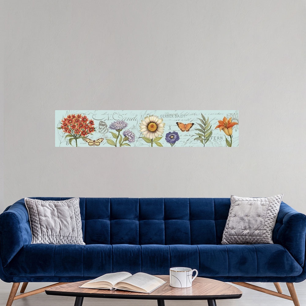 A modern room featuring An elegant floral motif that works in any room of the home.
